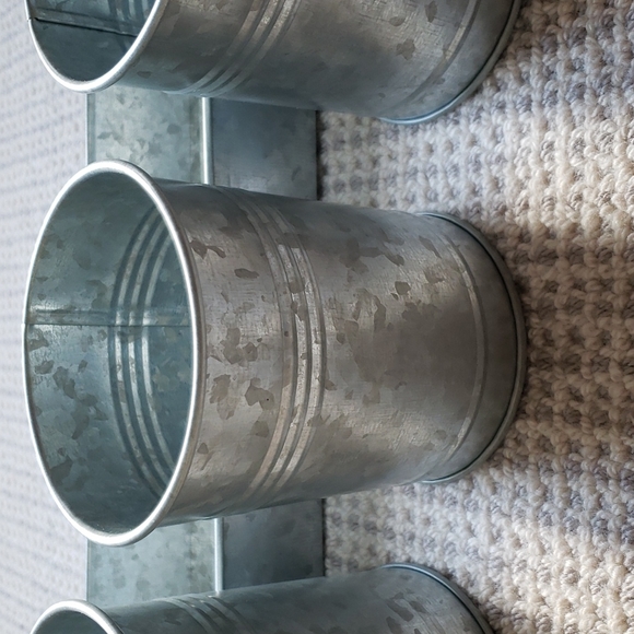 Galvanized Tin Utensil and/or Condiment Set - Picture 2 of 4